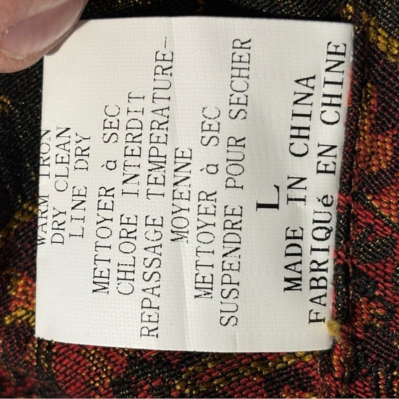 SISSY ME Sz L Coat Jacket Art to Wear Embroidered Back Detail Western Lining NEW - Picture 15 of 15